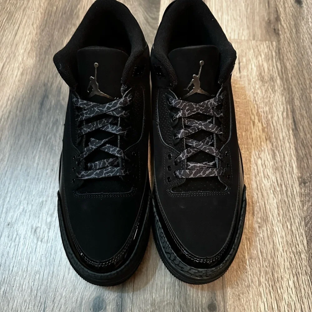 New With Box Jordan 3 “Black Cat” 2025 Men’s Size 9.5 Women’s Size 11